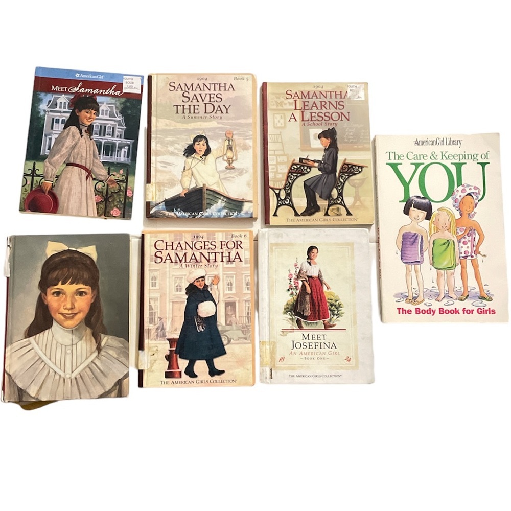 Vintage American Girl Collection Lot of 7 Books Gold Edged Pages